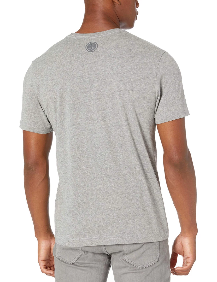 Life Is Good Men's Mens Crusher T-shirt, Heather Gray, Medium Life Is Good Products 3 Life Is Good Men's Mens Crusher T-shirt, Heather Gray, Medium Life Is Good Products