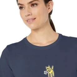 Life Is Good Womens Rocket Dog Graphic T-Shirt, Daisy Darkest Blue, X-Large Life Is Good Products