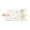 Mud Pie Bistro Board And Dip Set, White, Board 10" X 15 1/2"