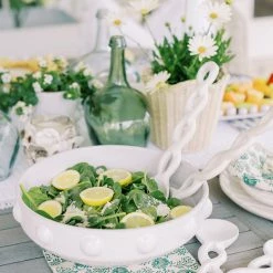 Mud Pie Bottleneck Glass Vase, Blue