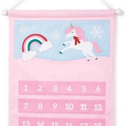 Cupcakes & Cartwheels Countdown To Magical Christmas Advent Calendar 24 Individual Pockets Unicorn