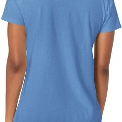 Life Is Good Womens Crusher America Graphic V-Neck T-Shirt, Flag Vintage Blue, Large