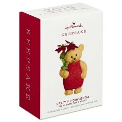 Hallmark Keepsake 2019 Mary Hamilton's Bears Pretty Poinsettia Ornament