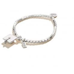 Alex And Ani 2020 Graduation Cap Stretch Bracelet Silver One Size
