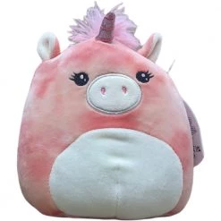 Toys For All Ages Squishmallows 7" Angelie Marbled Pink Unicorn Plush, Brand New With Tag