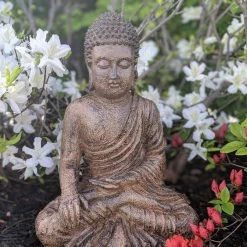 Grasslands Road Seated Buddha Meditating Statue 15" Tall