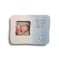 Demdaco Welcome To The World Frame, Blue 6" X 8"