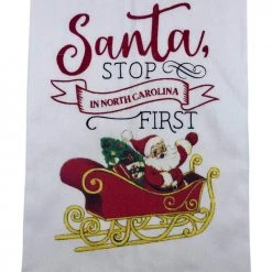 Mud Pie North Carolina Wonderful Christmas Towel