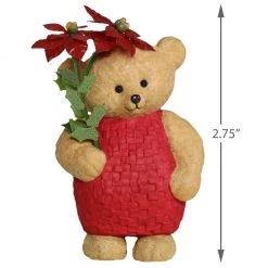Hallmark Keepsake 2019 Mary Hamilton's Bears Pretty Poinsettia Ornament