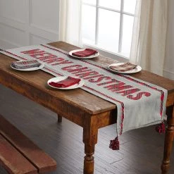 Mud Pie Tartan Reversible Christmas Table Runner, 18