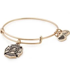 Alex And Ani Firefighter Charm Bangle, Gold