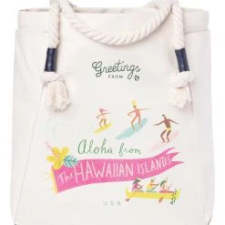 Spartina 449 Canvas Tote Hawaiian Islands