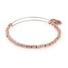 Alex And Ani Rocker Beaded Bangle Shiny Rose Gold