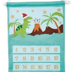 Cupcakes & Cartwheels Countdown To Magical Christmas Advent Calendar 24 Individual Pockets Dinosaur