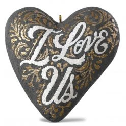 Hallmark Keepsake 2019 I Love Us Heart Concrete Ornament
