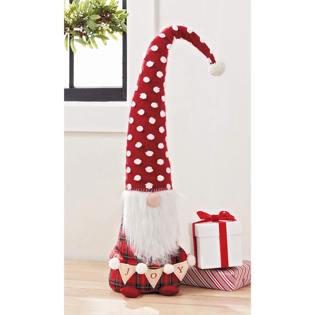 Mud Pie X Large Merry Joy GNOME, Red, White 2 Mud Pie X Large Merry Joy GNOME, Red, White