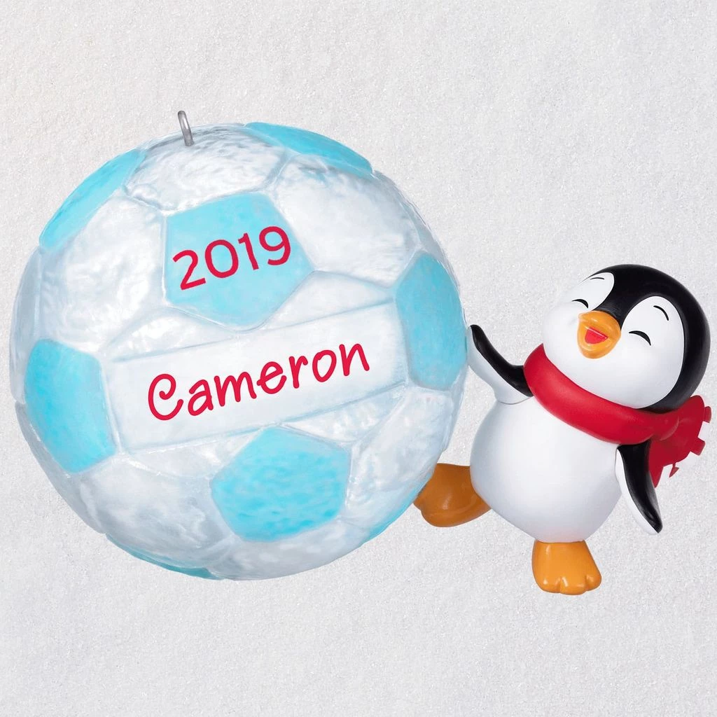 Hallmark Keepsake 2019 Soccer Star Penguin Dated DIY Personalization Ornament 2 Hallmark Keepsake 2019 Soccer Star Penguin Dated DIY Personalization Ornament