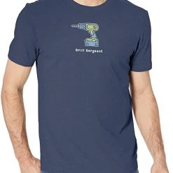 Life Is Good Mens Vintage Crusher Graphic T-Shirt, Sergeant Darkest Blue, Medium Life Is Good Products