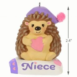 Hallmark Keepsake 2019 Niece Hedgehog Dated Ornament