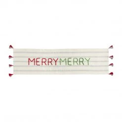 Mud Pie Merry Table Runner, 20" X 72", Multi