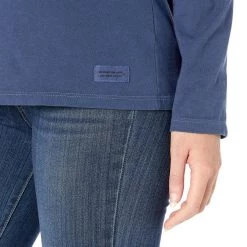 Life Is Good Products Life Is Good Womens Long Sleeve Graphic T-Shirt Crusher ,Pretty,Darkest Blue,Large