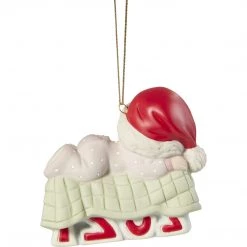 Precious Moments 211005 Baby’s 1st Christmas 2021 Dated Girl Bisque Porcelain Ornament