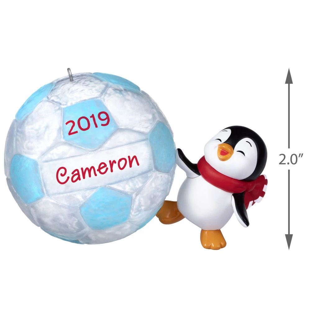 Hallmark Keepsake 2019 Soccer Star Penguin Dated DIY Personalization Ornament 4 Hallmark Keepsake 2019 Soccer Star Penguin Dated DIY Personalization Ornament