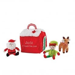 Mud Pie Christmas Plush Set 4-piece Set