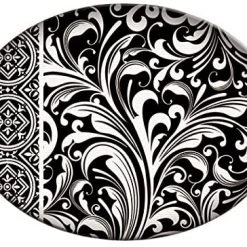 Michel Design Works Rectangular Glass Soap Dish, Black Florentine