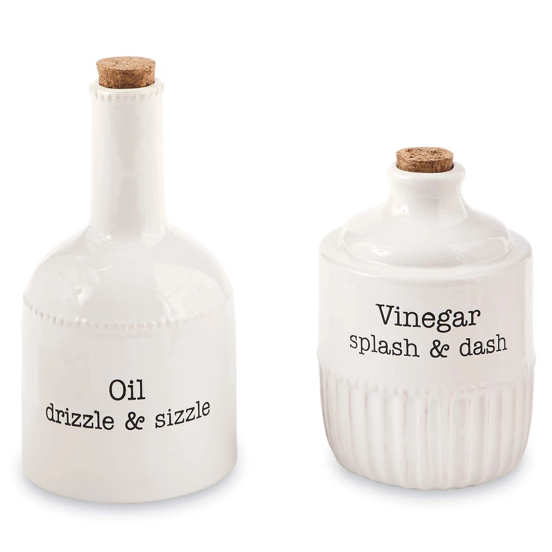 Mud Pie Oil & Vinegar Stacking Set 2 Mud Pie Oil & Vinegar Stacking Set