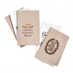 Mud Pie Thanksgiving Waffle Towel (Home), 25" X 16" (41500119M)