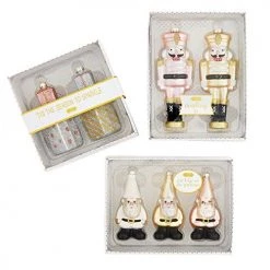 Mud Pie Decorative Christmas Ornaments Nutcracker Set Of 2