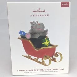 Hallmark Keepsake 2019 I Want A Hippopotamus For Christmas Musical Ornament