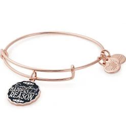 Alex And Ani Everything Happens For A Reason Charm Bangle, Rose Gold