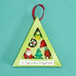 Two's Company Holiday Erasers Set Of 6