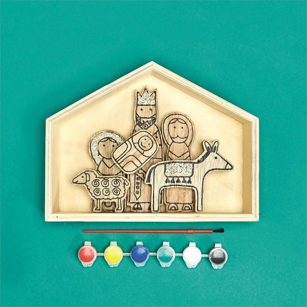 Two's Company Nativity 7 Pc Keepsake DIY Set In Gift Box 1 Two's Company Nativity 7 Pc Keepsake DIY Set In Gift Box