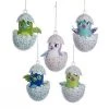 Kurt Adler Plastic Hatchimals Ornaments, Set Of 5, 3.5"