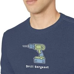 Life Is Good Mens Vintage Crusher Graphic T-Shirt, Sergeant Darkest Blue, Medium Life Is Good Products