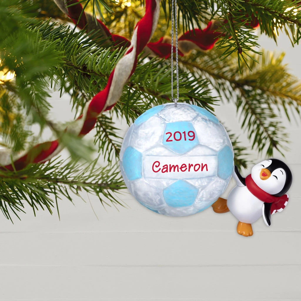 Hallmark Keepsake 2019 Soccer Star Penguin Dated DIY Personalization Ornament 3 Hallmark Keepsake 2019 Soccer Star Penguin Dated DIY Personalization Ornament