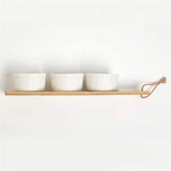 Twos Co Two's Company Paddle Board With Ramekin Set In Gift Box