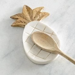 Mud Pie Pineapple Marble Spoon Rest