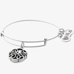 Alex And Ani PATH OF LIFE Charm Bangle RAFAELIAN SILVER