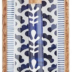 Mud Pie Indigo Spoon Rest Set, Blue, 12 1/2" X 2 3/4"