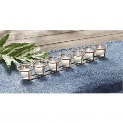 Mud Pie Brass Votive Candle Holder, Gold