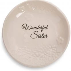 Pavilion Gift Company 19123 Light Your Way Everyday Wonderful Sister Decorative Ceramic Plate, 5"