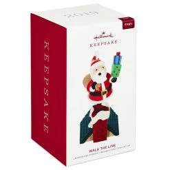 Hallmark Keepsake 2019 Walk The Line Santa Musical Ornament