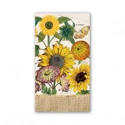 Michel Design Works Hostess Napkins, Sunflower, 15-Count