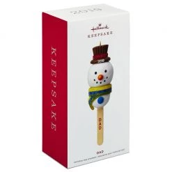 Hallmark Keepsake 2019 Dad Cake Pop Snowman Dated Ornament