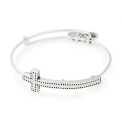 Alex And Ani Cross Spiritual Armor Bangle RAFAELIAN SILVER