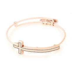 Alex And Ani Cross Spiritual Armor Bangle RAFAELIAN Rose Gold